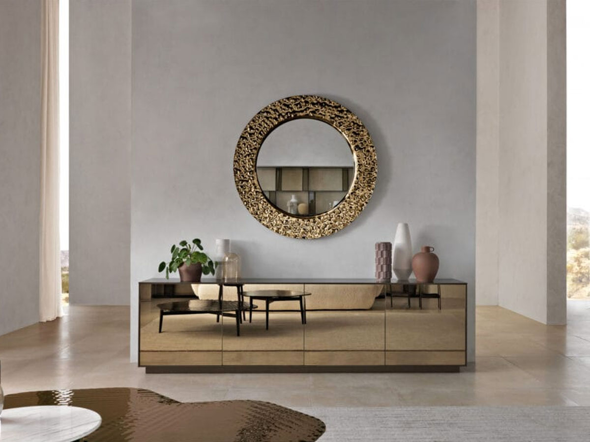 FIAM Venus Round Mirror Bronzed Frame