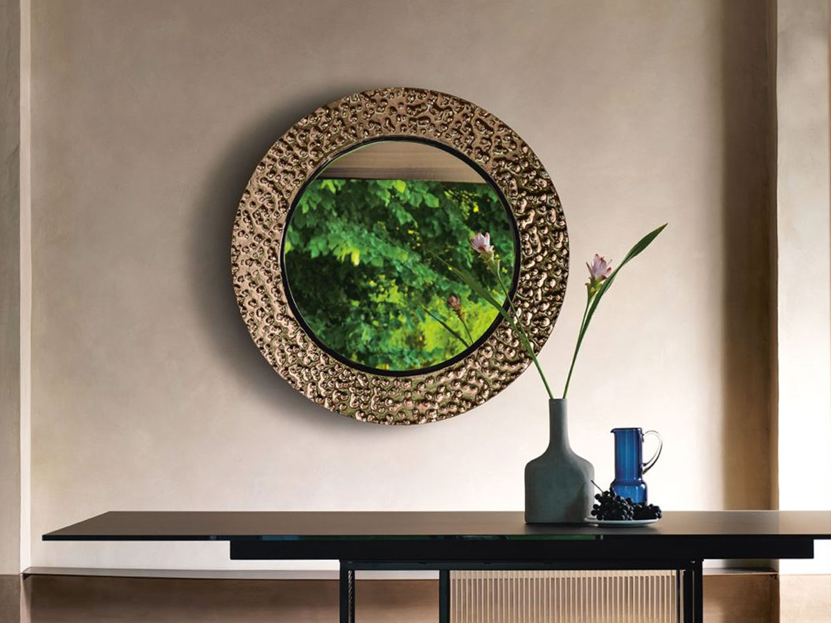 FIAM Venus Round Mirror Bronzed Frame
