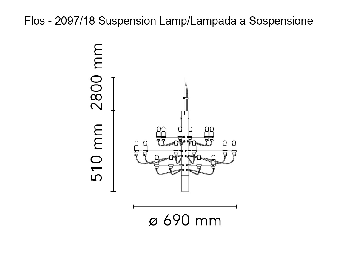 Flos 209718 Suspension Lamp