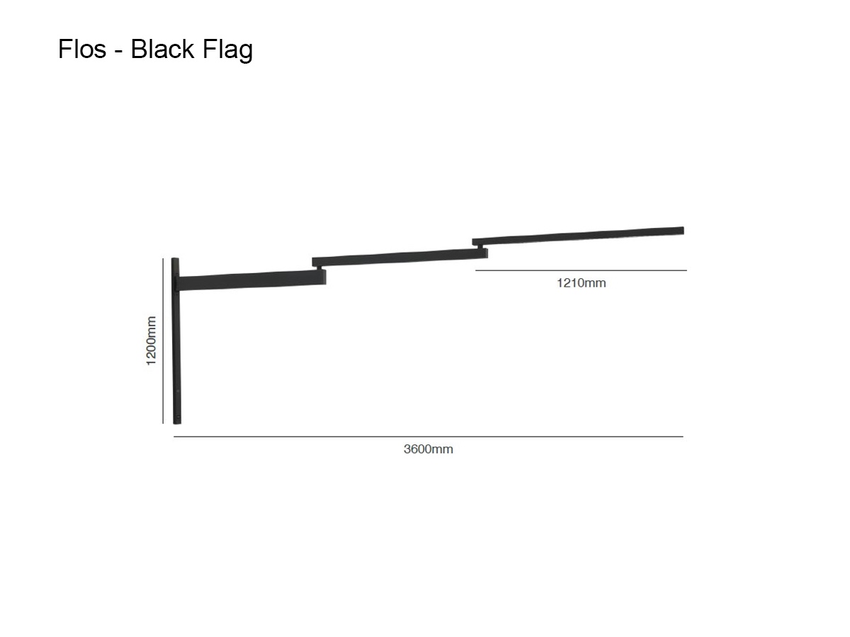 Flos Black Flag Wall Lamp