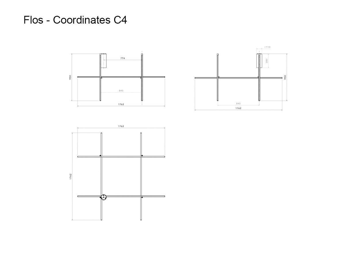 Flos Coordinates C4 Ceiling Lamp