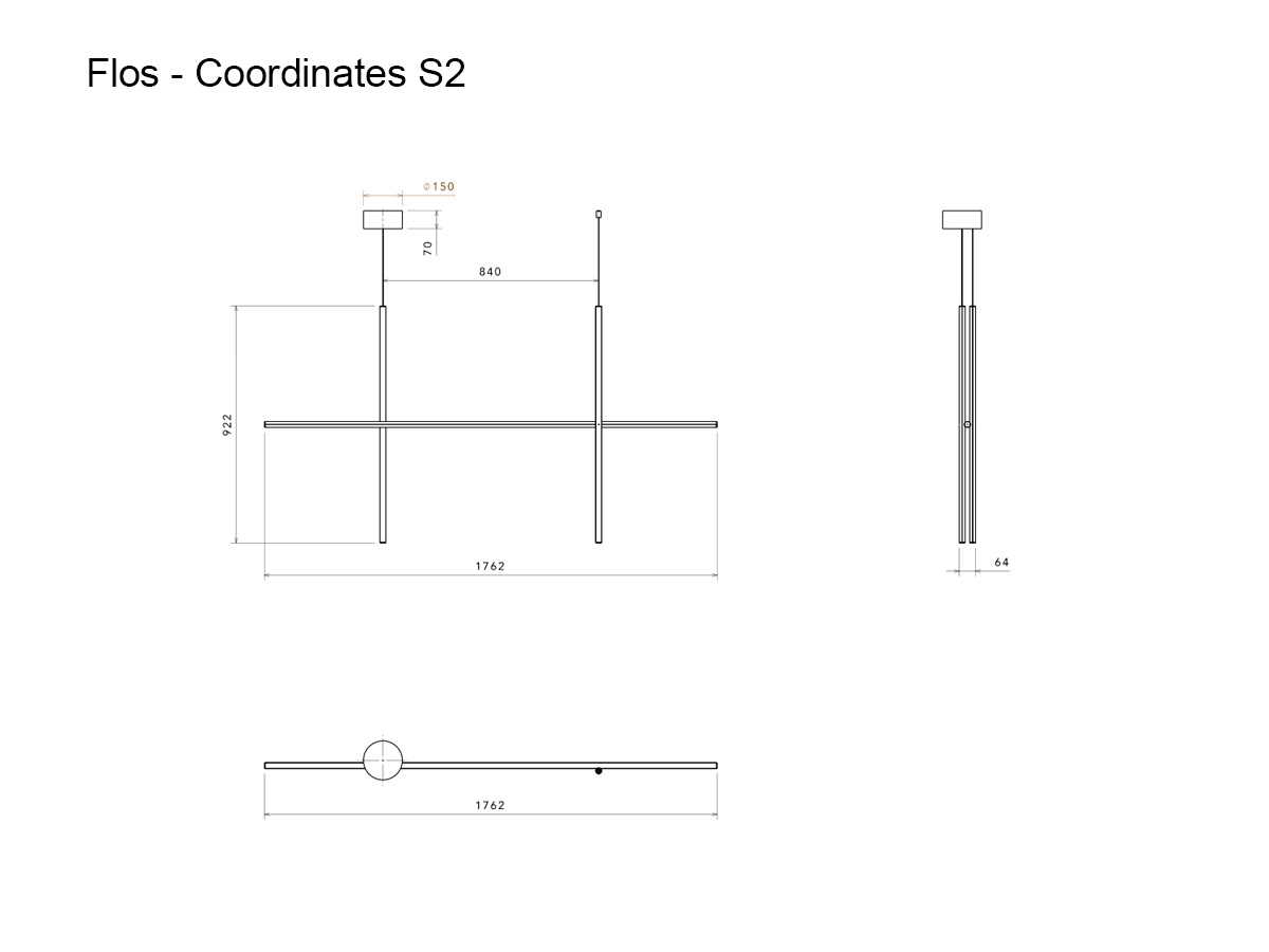 Flos Coordinates S2 Suspension Lamp