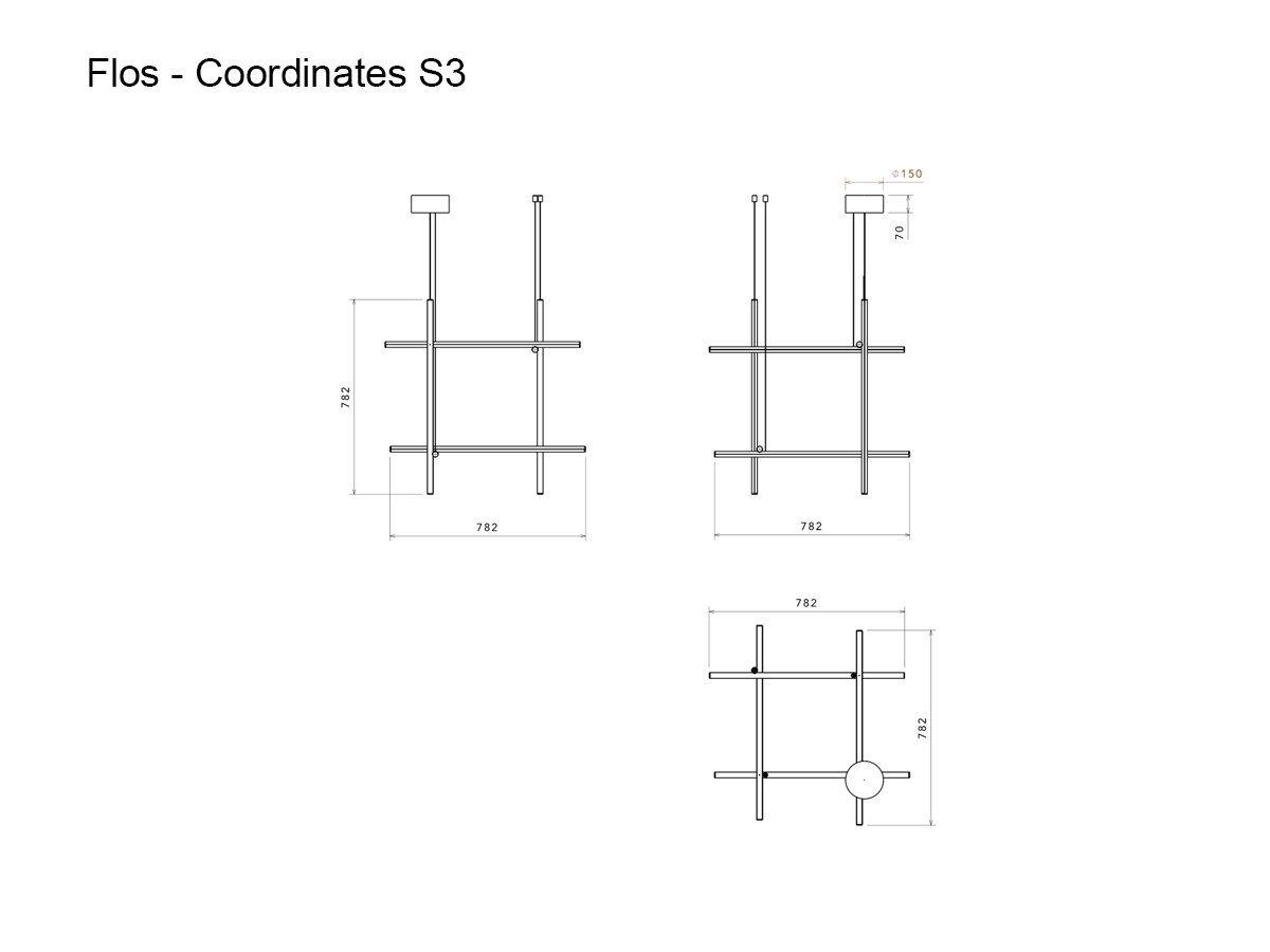 Flos Coordinates S3 Suspension Lamp