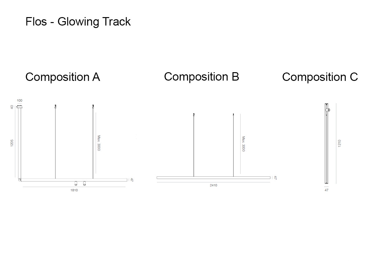 Flos Glowing Track Lighting System