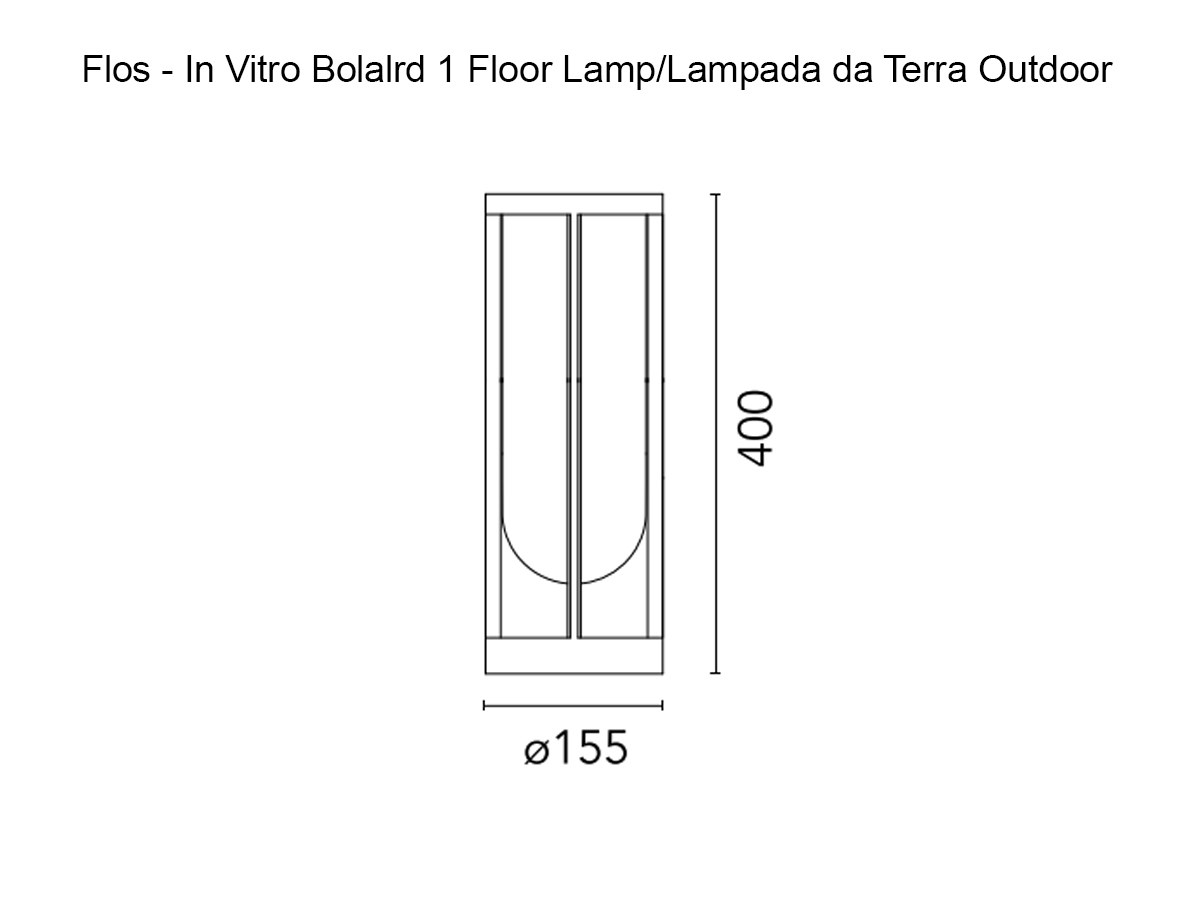 Flos In Vitro Bollard 1 Floor Lamp Outdoor