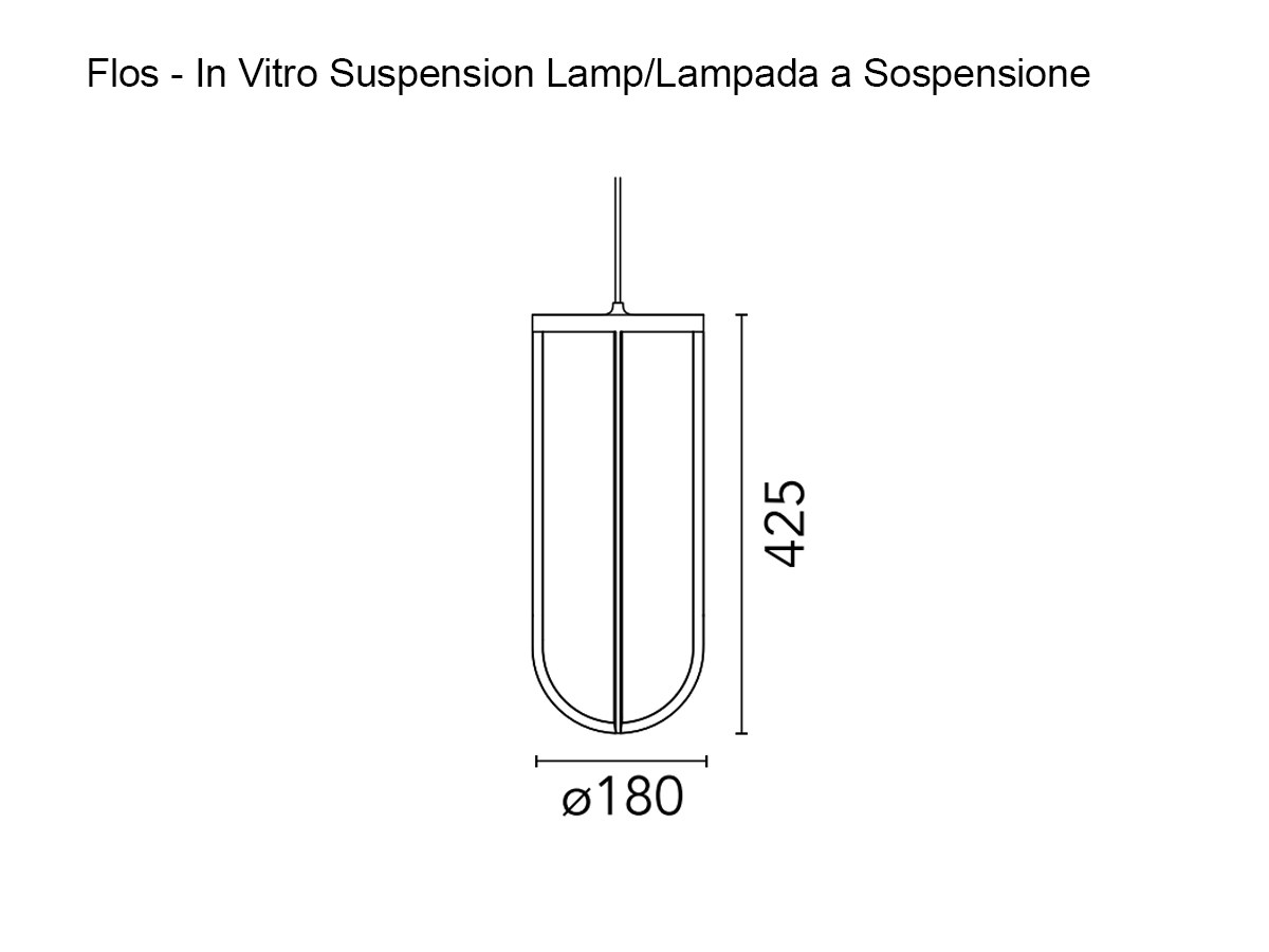 Flos In Vitro Suspension Lamp Outdoor