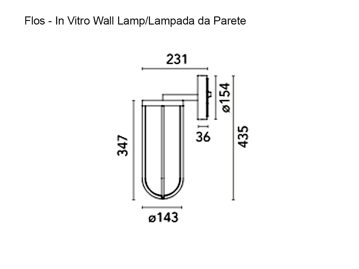 Flos In Vitro Wall Lamp Outdoor
