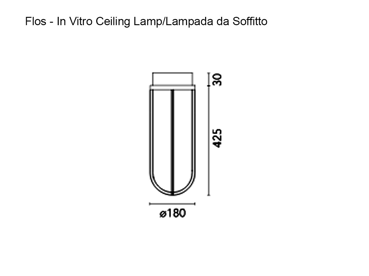 Flos In Vitro Ceiling Lamp Outdoor