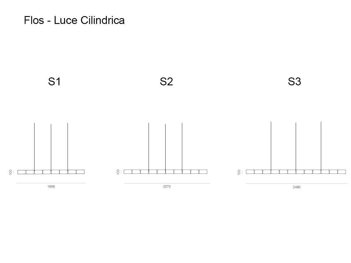 Flos Luce Cilindrica Suspension Lamp
