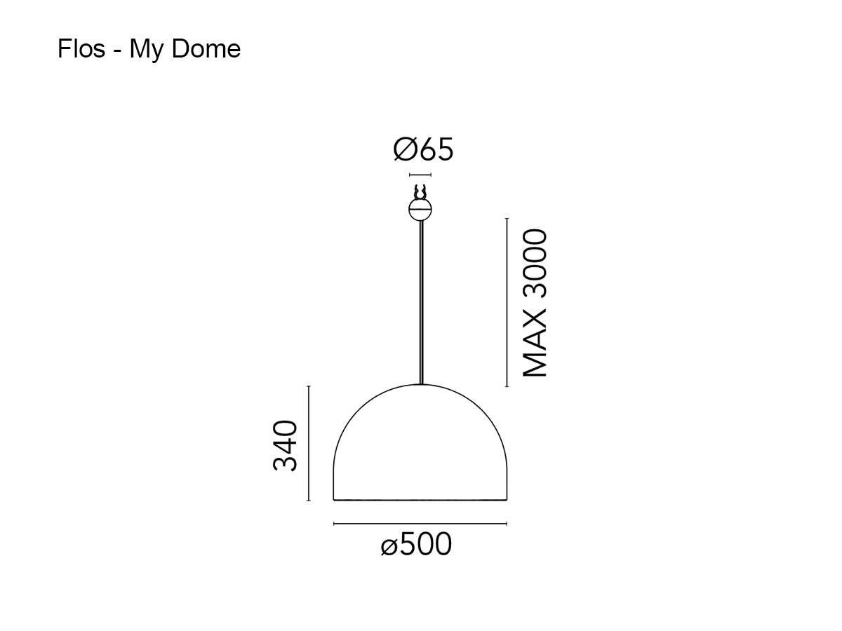 Flos My Circuit Dome Suspension Lamp