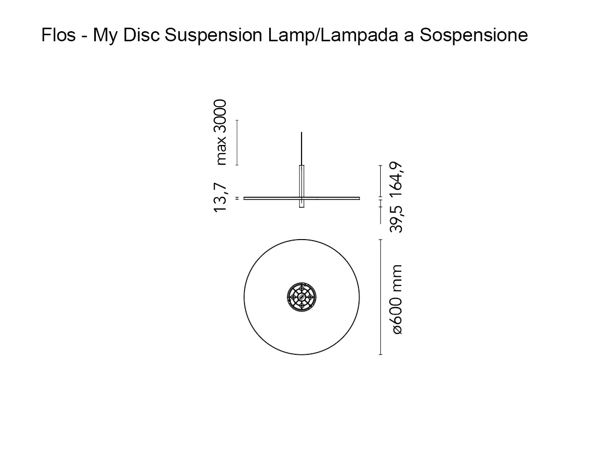 Flos My Disc Suspension Lamp