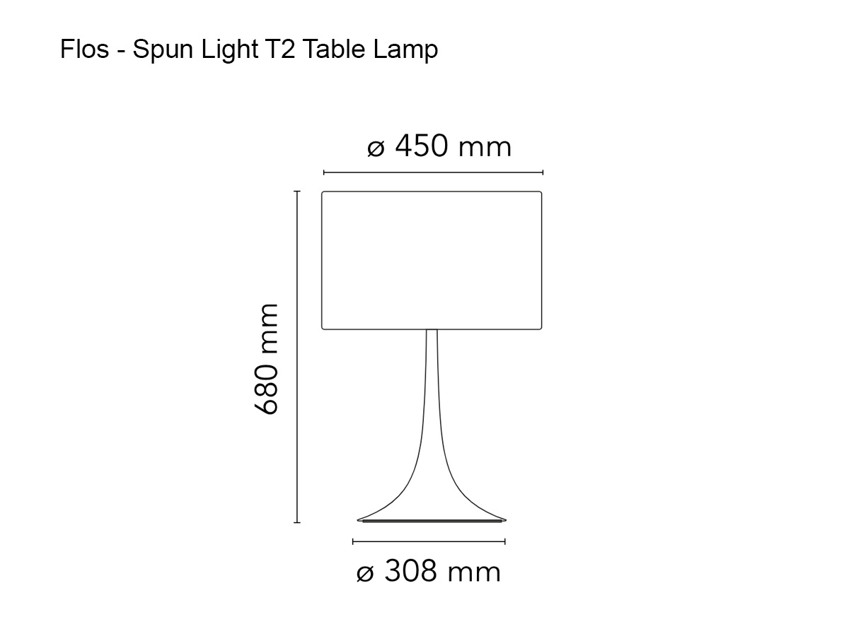 Flos Spun Light T2 Table Lamp White