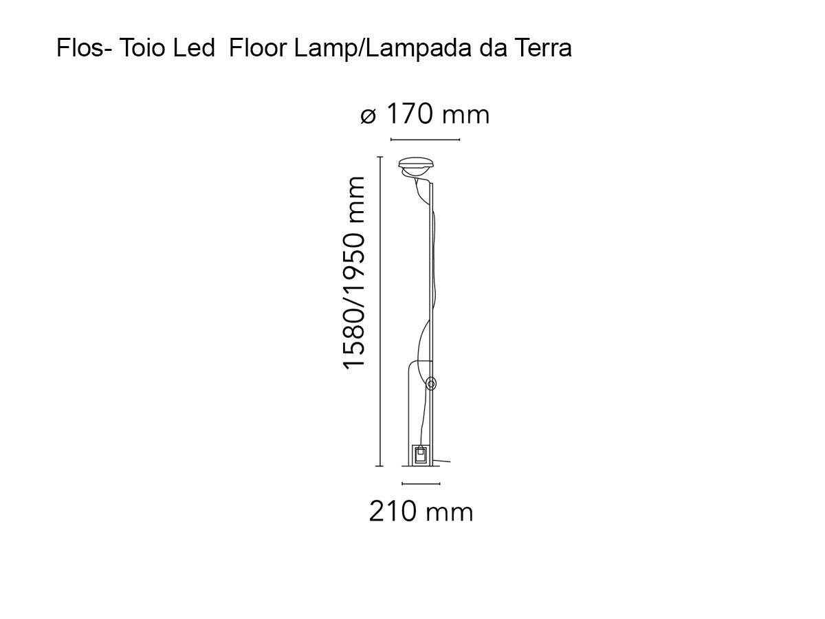 Flos Toio Led Floor Lamp