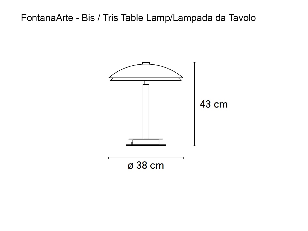 FontanaArte Bis Tris Table Lamp