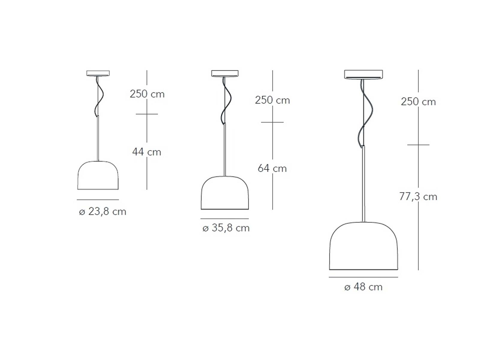 FontanaArte Equatore Suspension Lamp Small