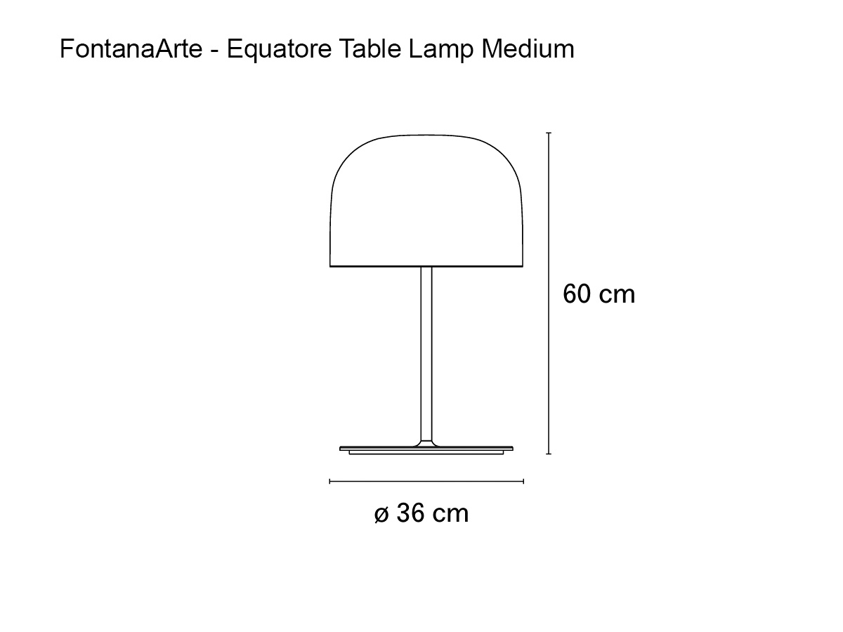 FontanaArte Equatore Table Lamp Medium