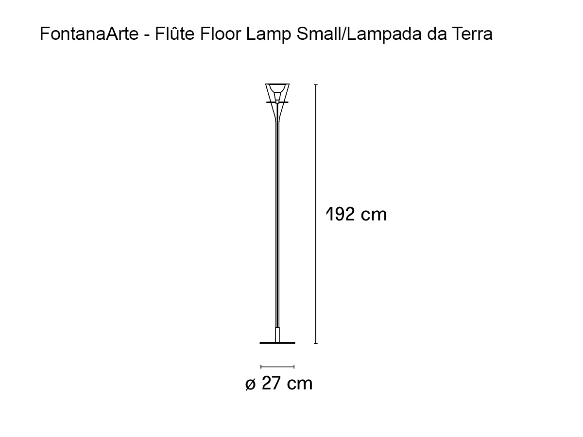 FontanaArte Flute Floor Lamp Small