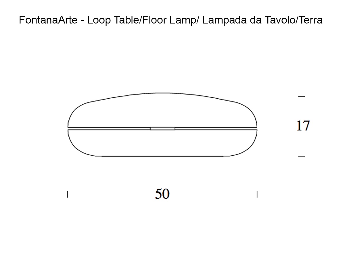 FontanaArte Loop Floor Table Lamp