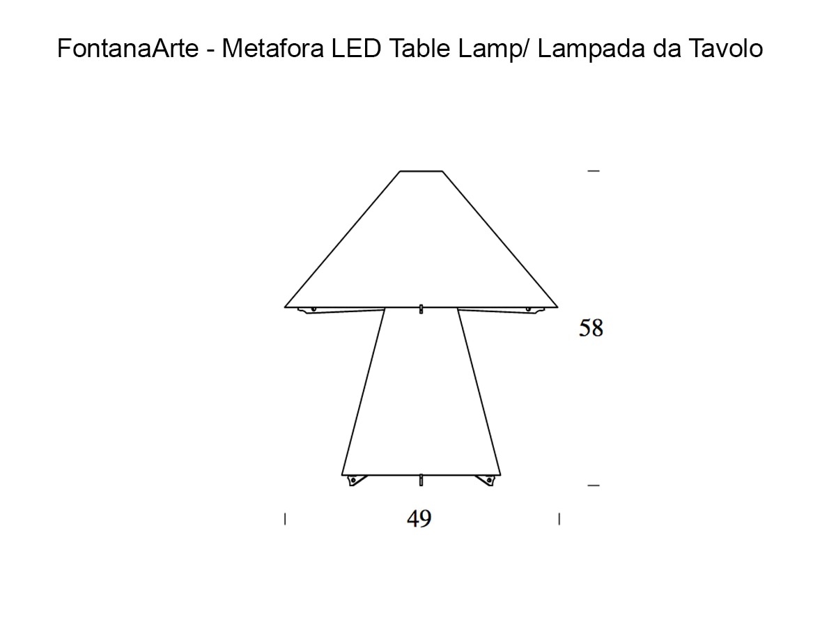 FontanaArte Metafora Led Table Lamp Transparent