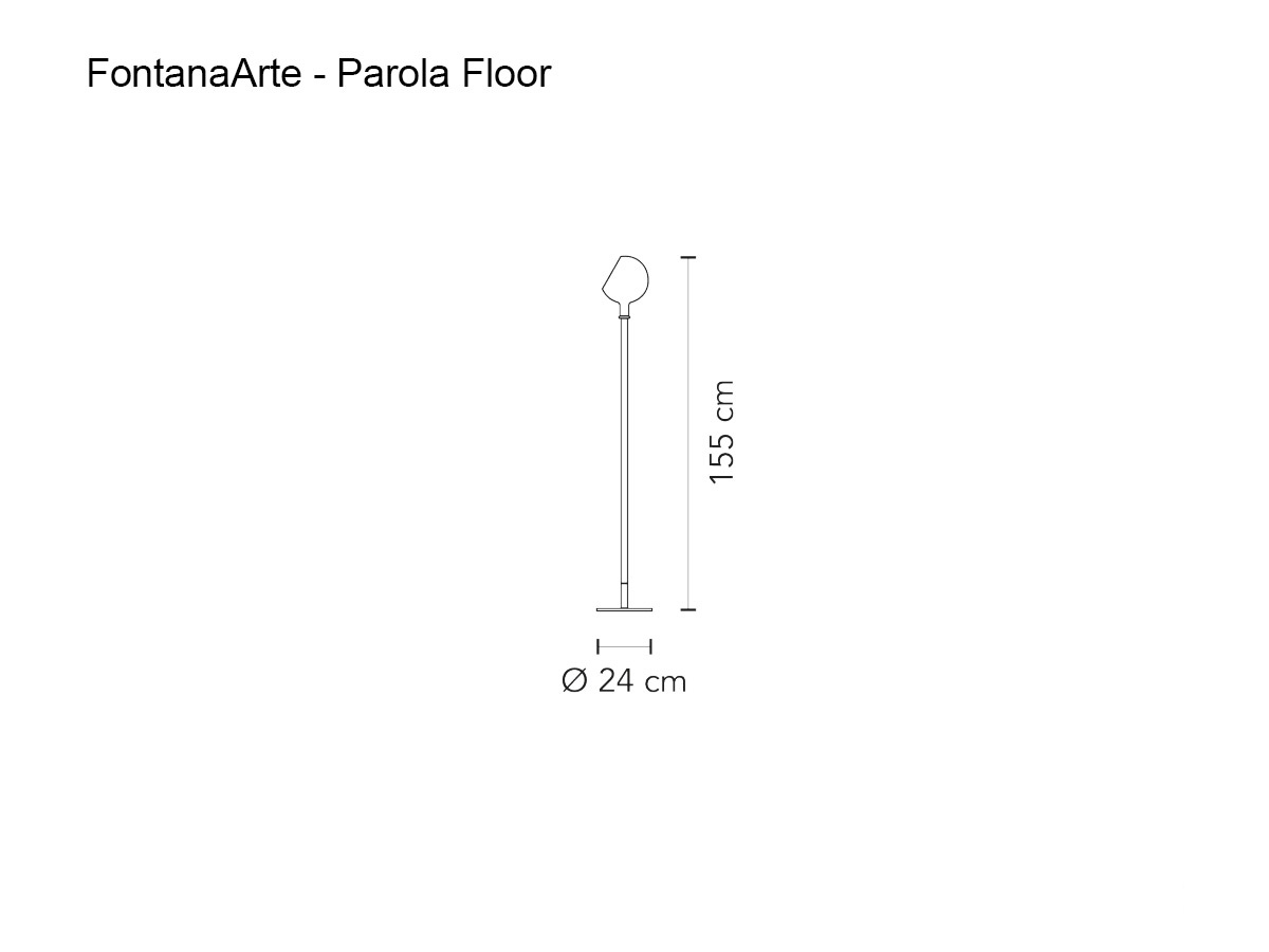 FontanaArte Parola Floor Lamp