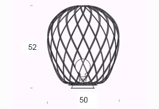 FontanaArte Pinecone O 50 Table Lamp