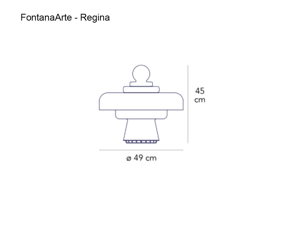 FontanaArte Regina Table Lamp