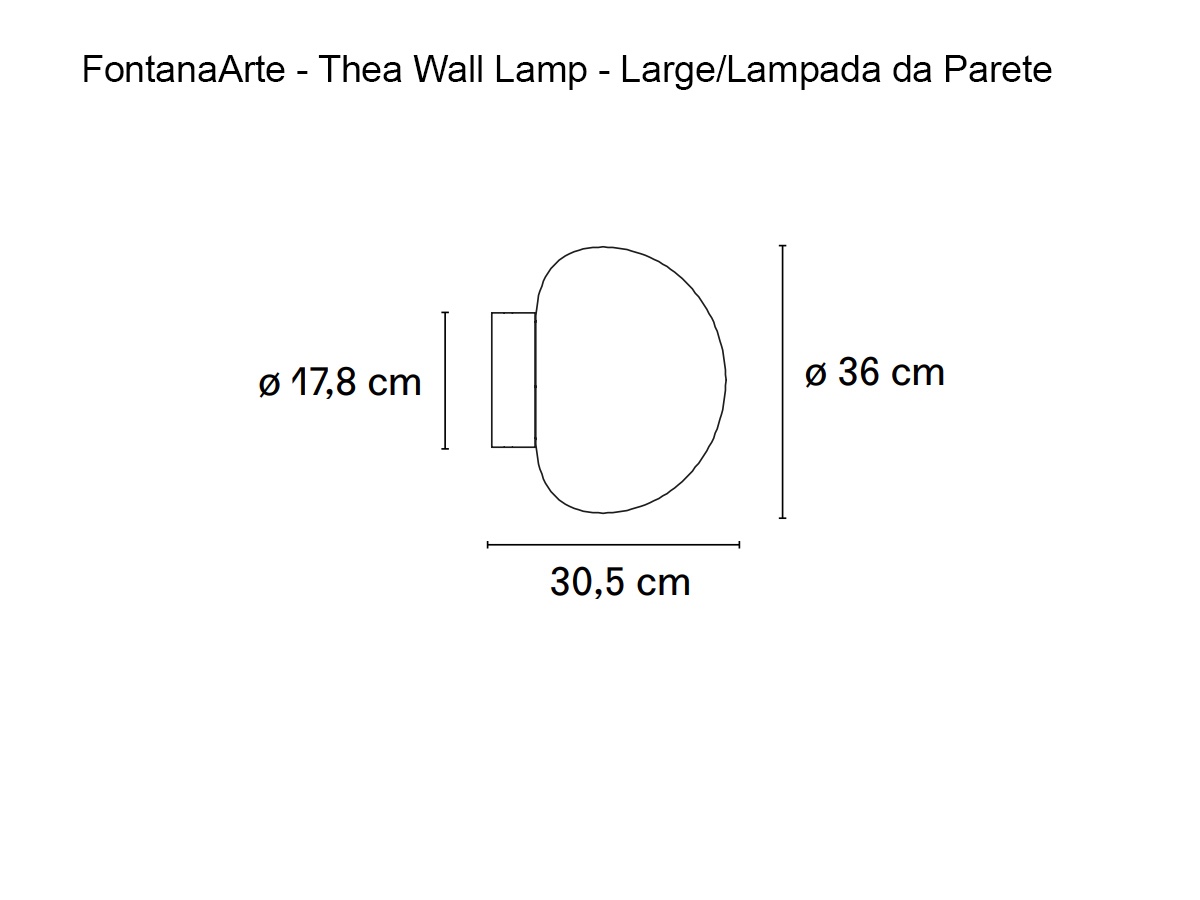 FontanaArte Thea Wall Lamp Large