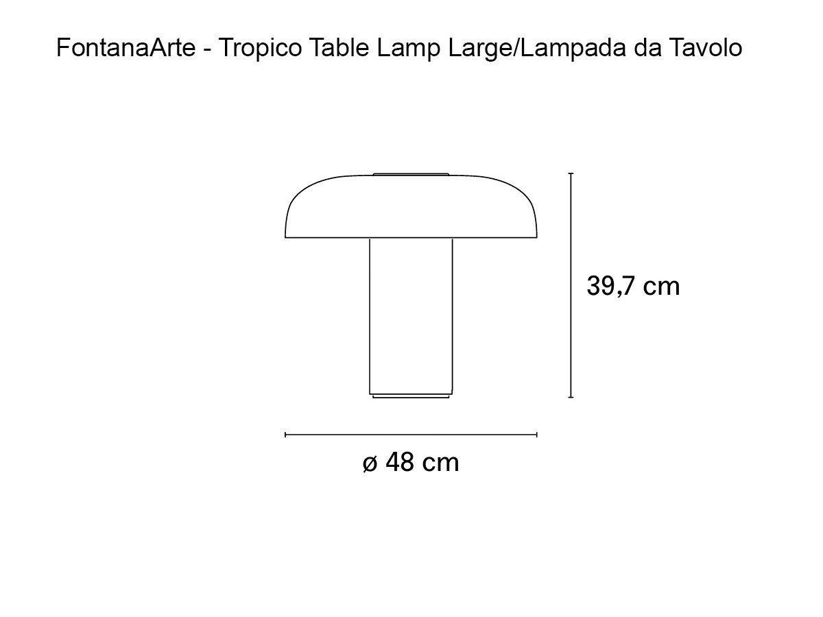 FontanaArte Tropico Table Lamp Large