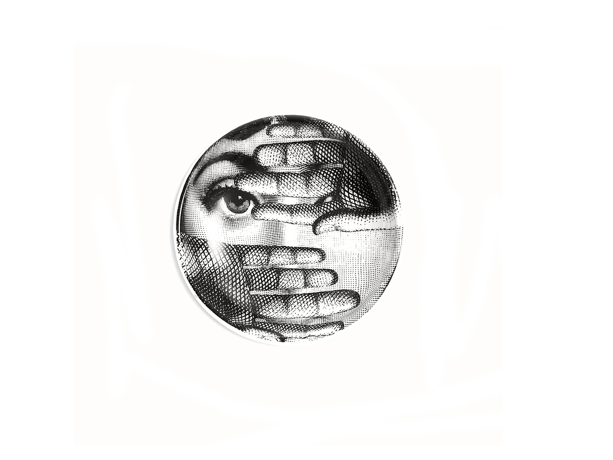 Пепельница Fornasetti Tema e Variazioni, n.154 круглая