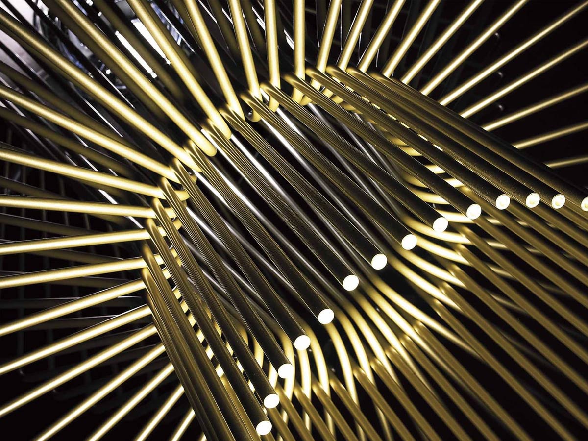 Foscarini Allegro Assai Suspension Lamp Gold