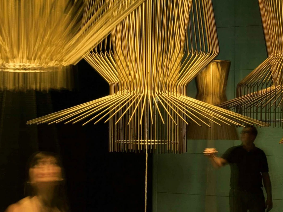 Foscarini Allegro Assai Suspension Lamp Gold
