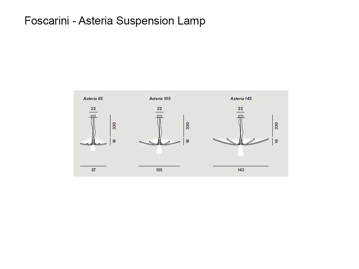 Foscarini Asteria Single Suspension Lamp