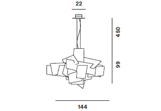 Foscarini Big Bang Led Suspension Lamp L