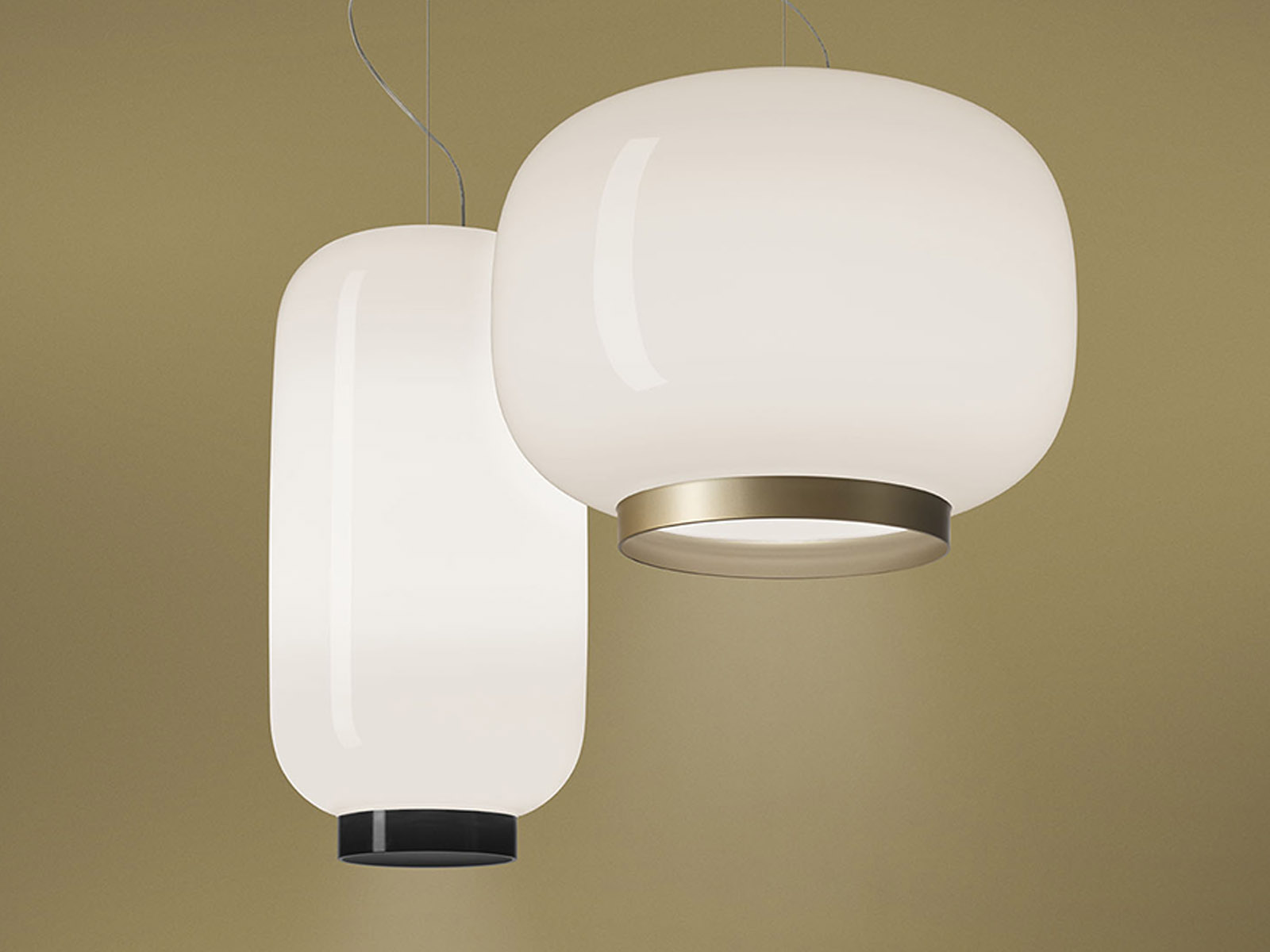 Foscarini Chouchin Reverse 1 Suspension Lamp Gold