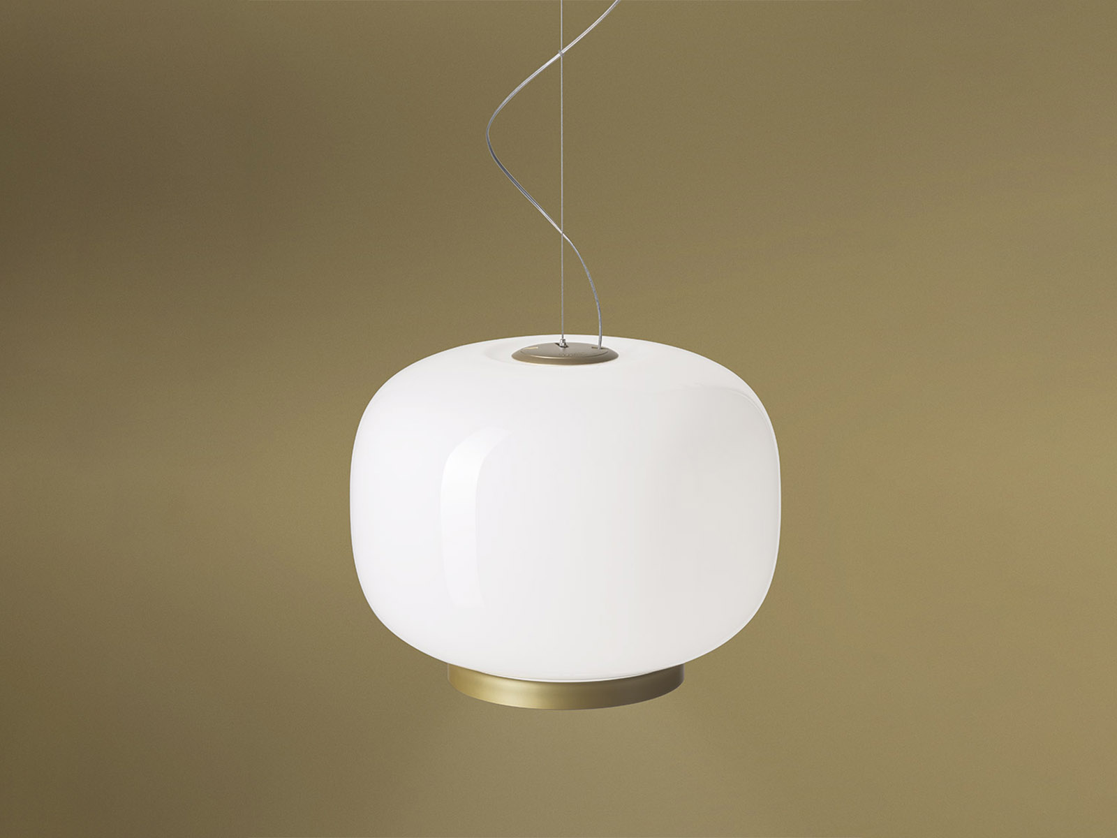 Foscarini Chouchin Reverse 1 Suspension Lamp Gold