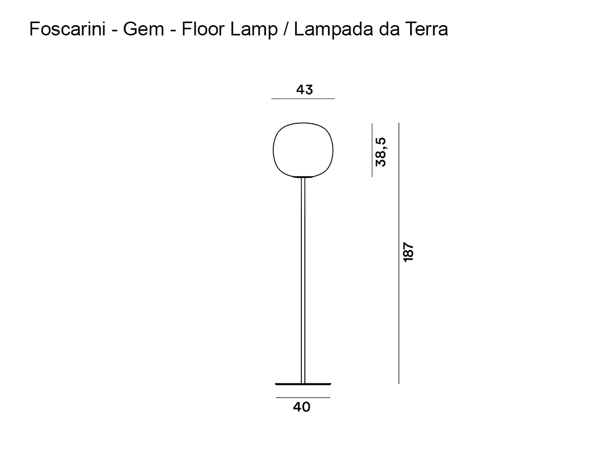 Foscarini Gem Floor Lamp