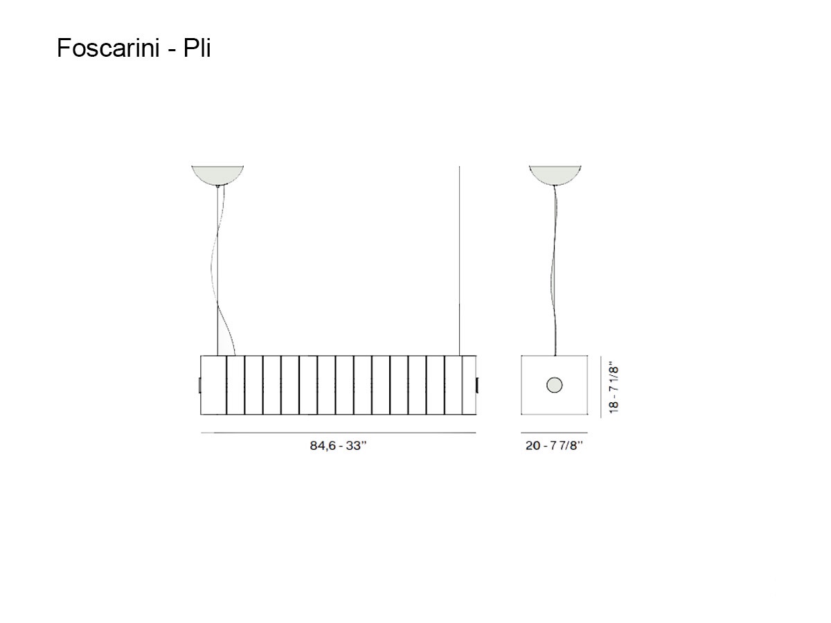 Foscarini Pli Suspension Lamp