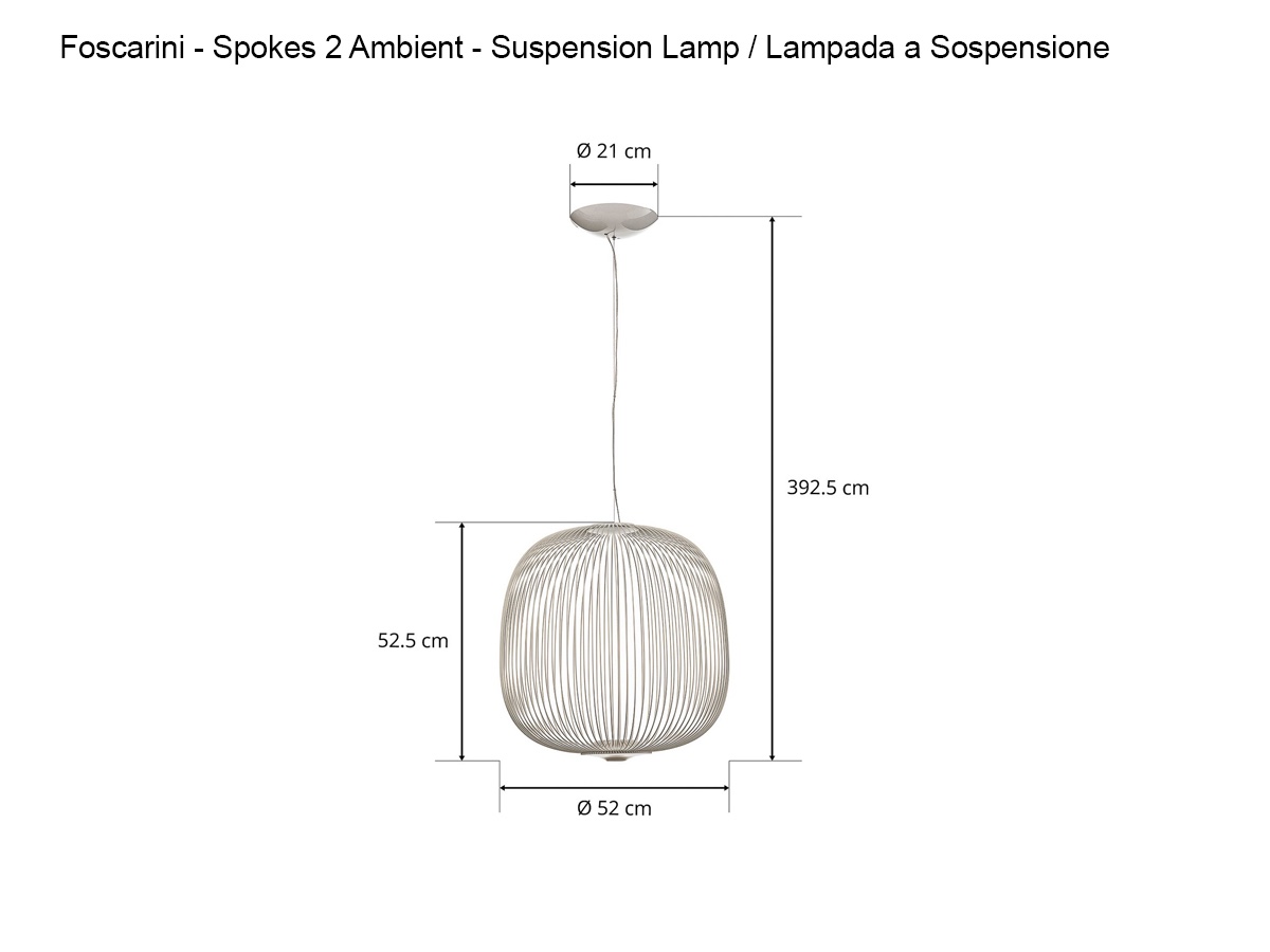 Foscarini Spokes 2 Ambient Suspension Lamp