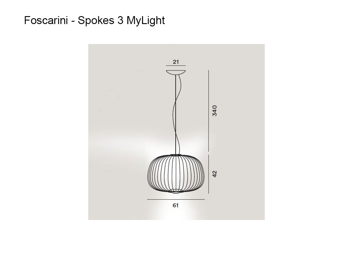 Foscarini Spokes 3 Mylight Suspension Lamp