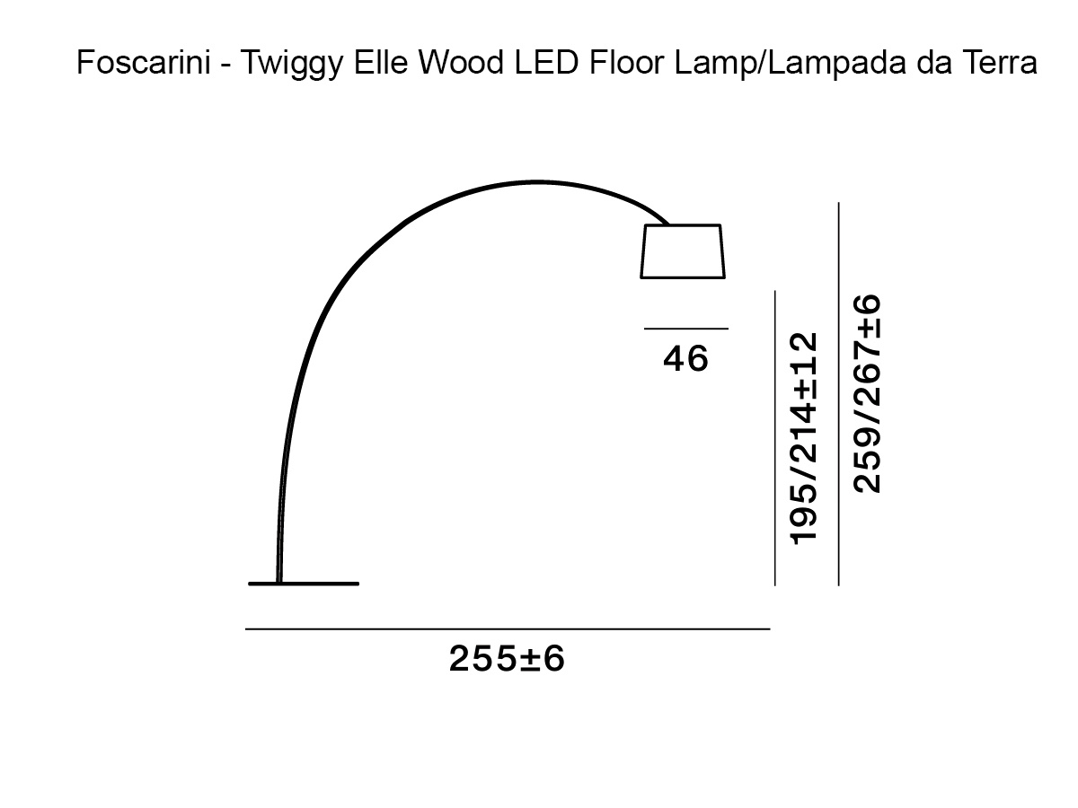 Foscarini Twiggy Elle Wood Floor Lamp