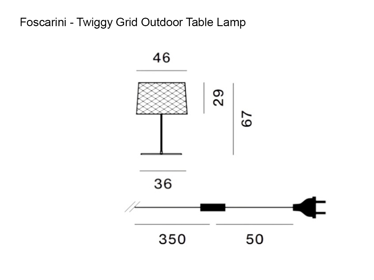 Foscarini Twiggy Grid Outdoor Table Lamp