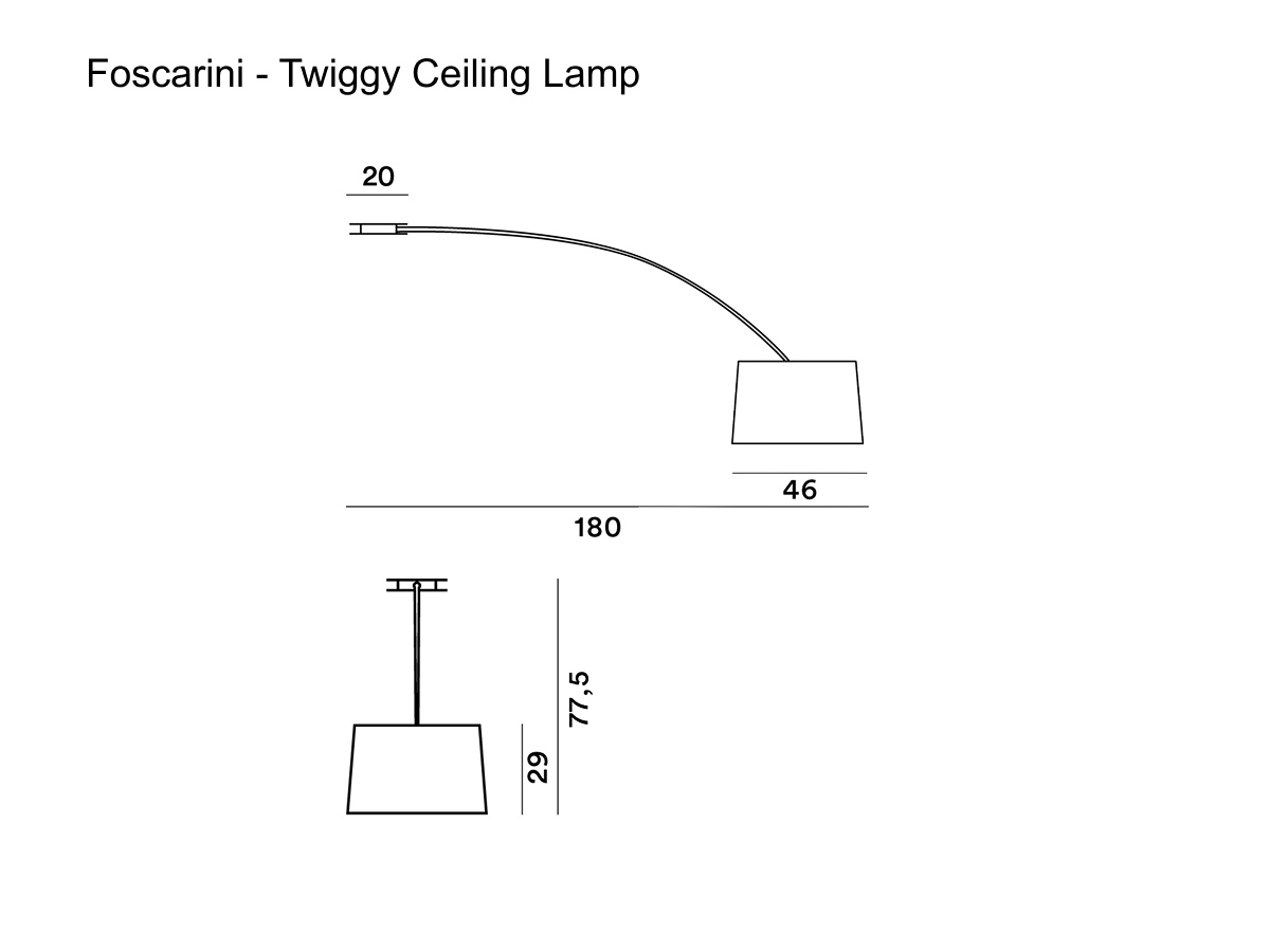 Foscarini Twiggy Ceiling Lamp