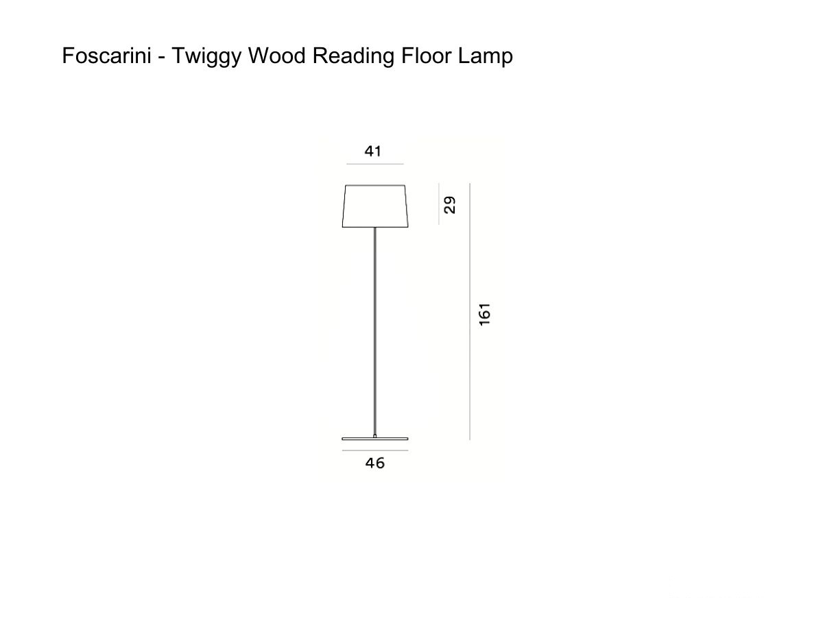 Foscarini Twiggy Wood Reading Floor Lamp