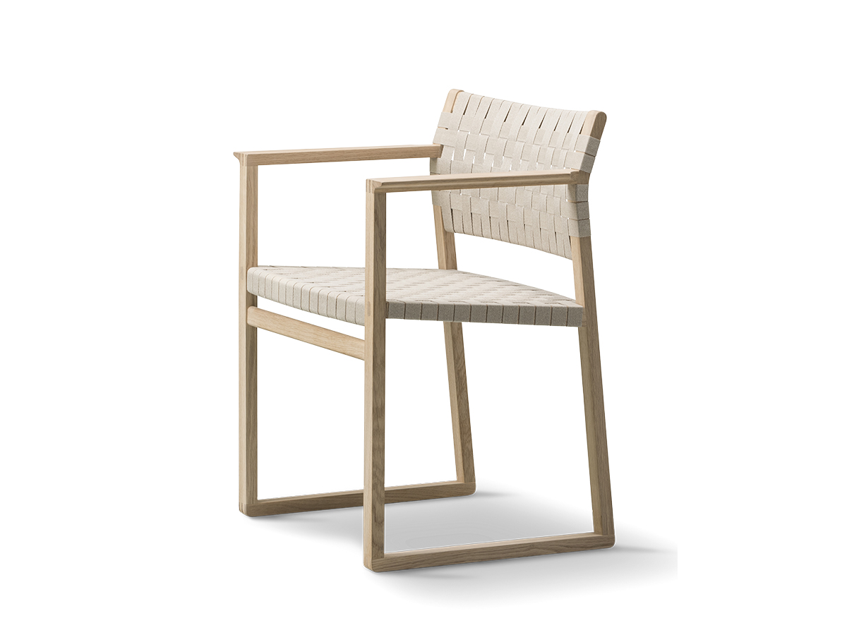 Fredericia Bm62 Armchair Linen Webbing