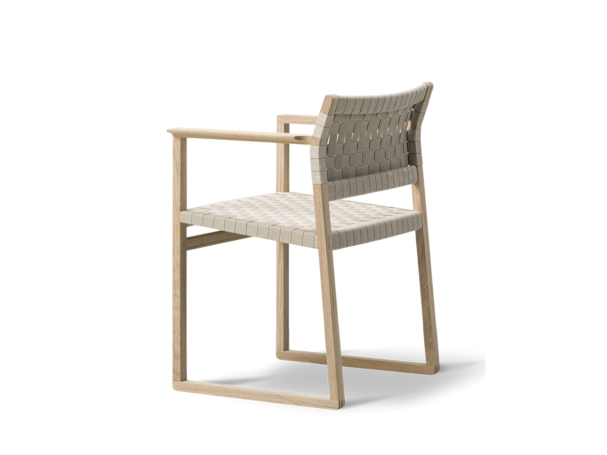 Fredericia Bm62 Armchair Linen Webbing