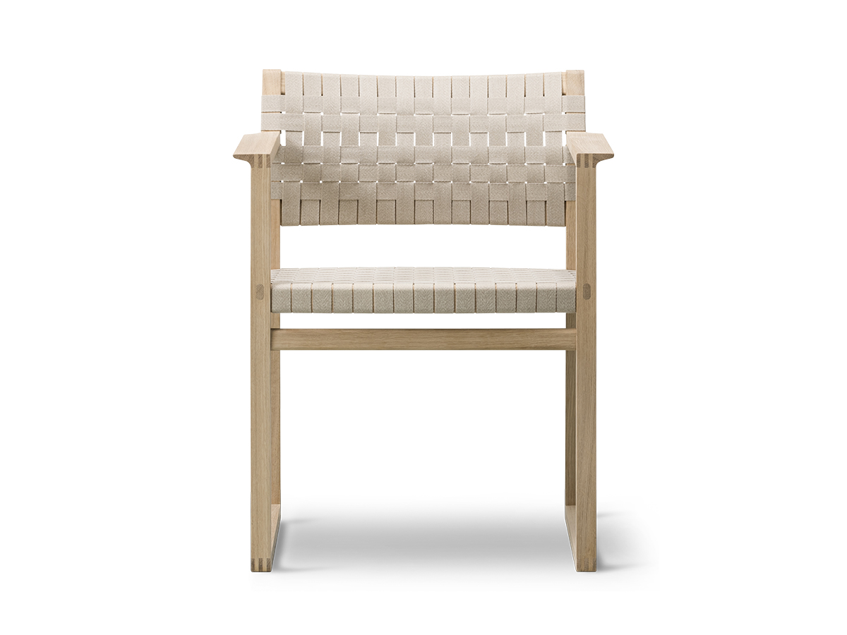 Fredericia Bm62 Armchair Linen Webbing