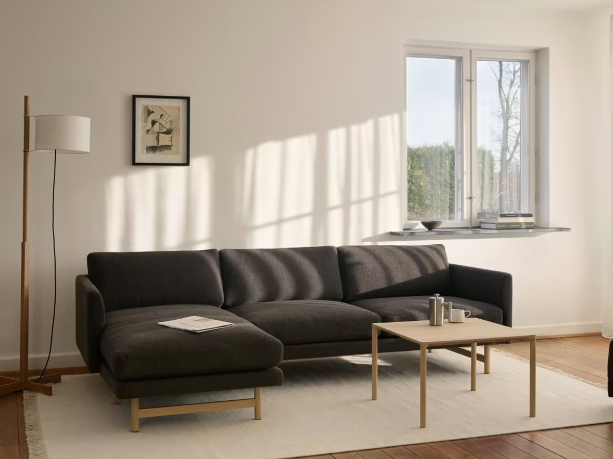 Fredericia Calmo 3 Seater Sofa With Chaise Long Left