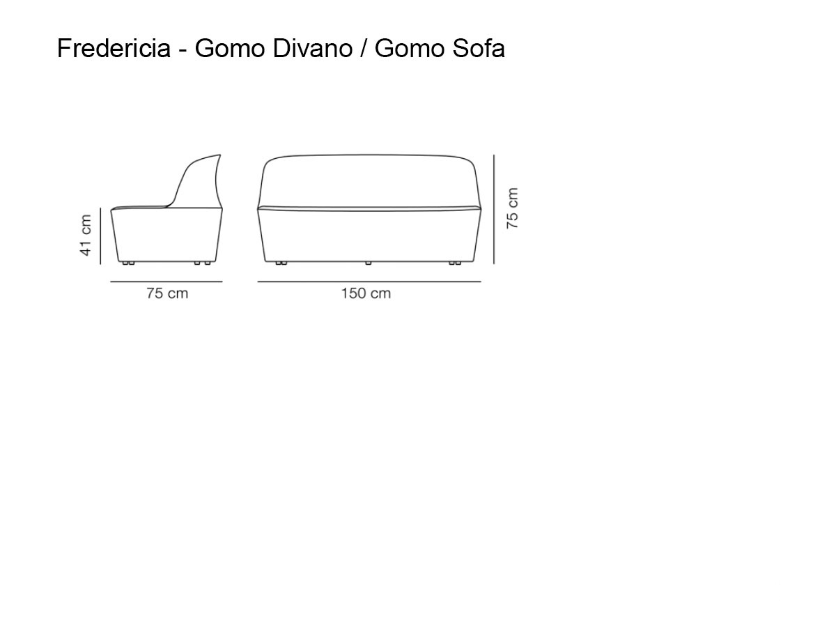 Fredericia Gomo 2 Seater Sofa