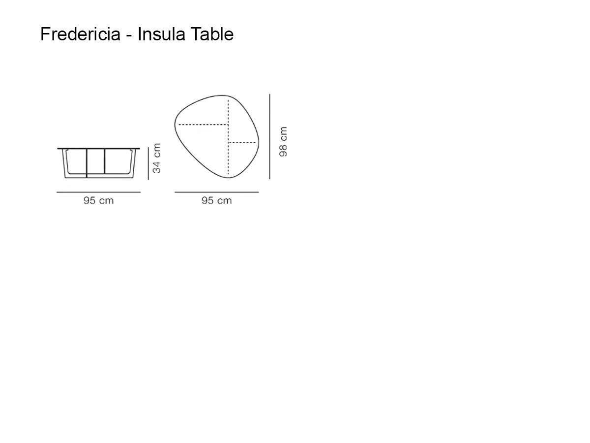 Fredericia Insula Table L 95 Cm