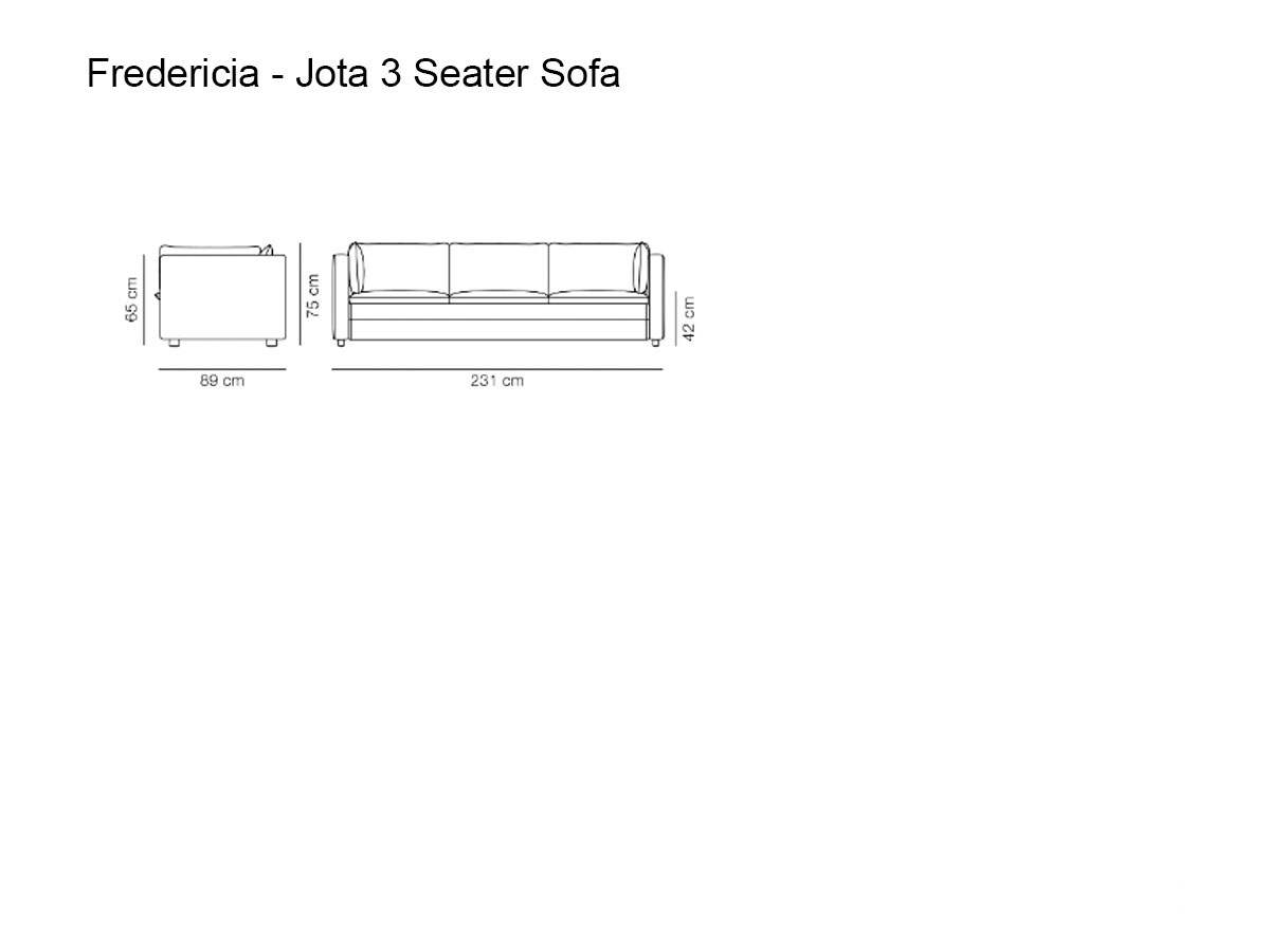 Fredericia Jota 3 Seater Sofa